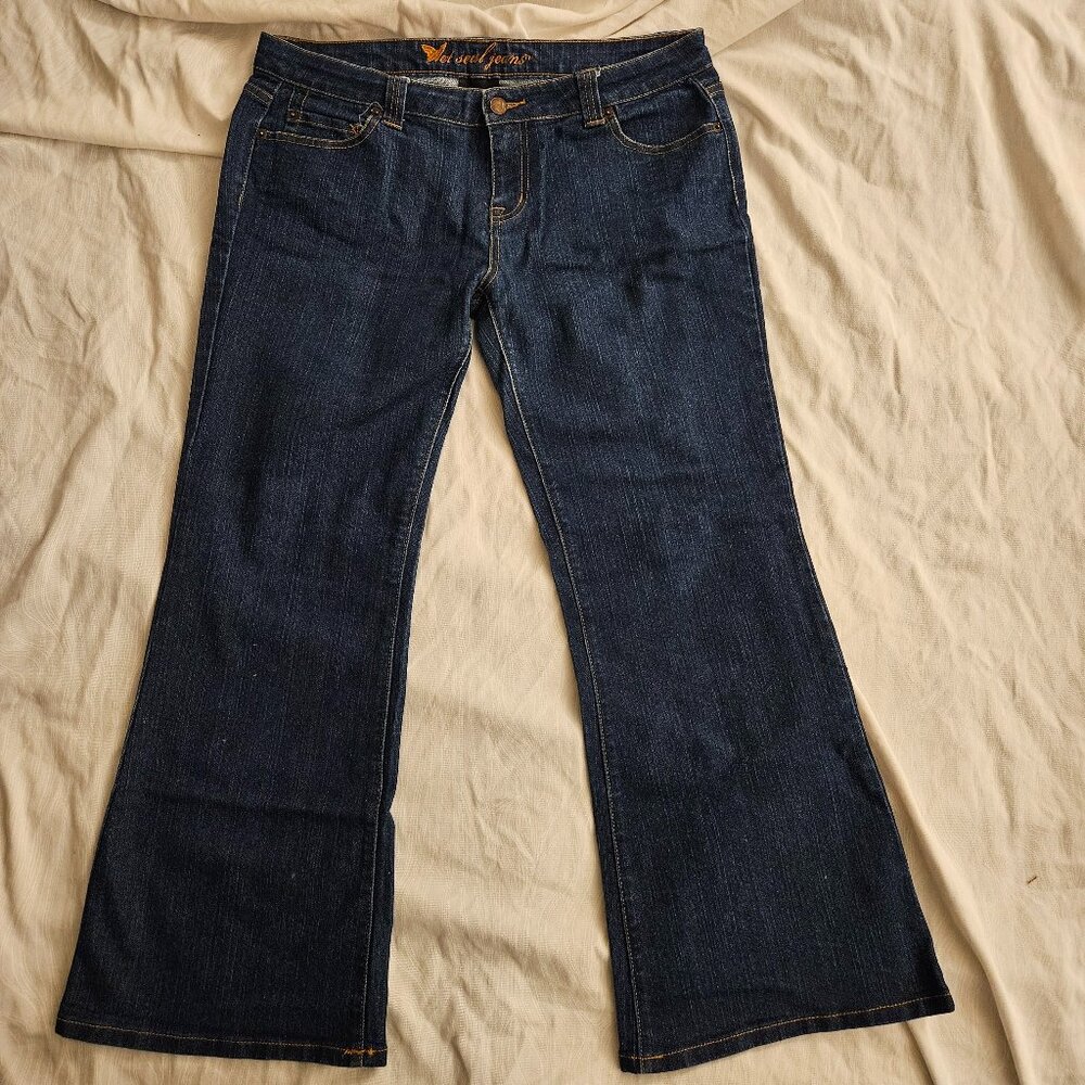 Wet Seal 13 Short Jeans Womens Juniors Sz 13S Blue Denim 13 S 13P Petite Y2K 90s